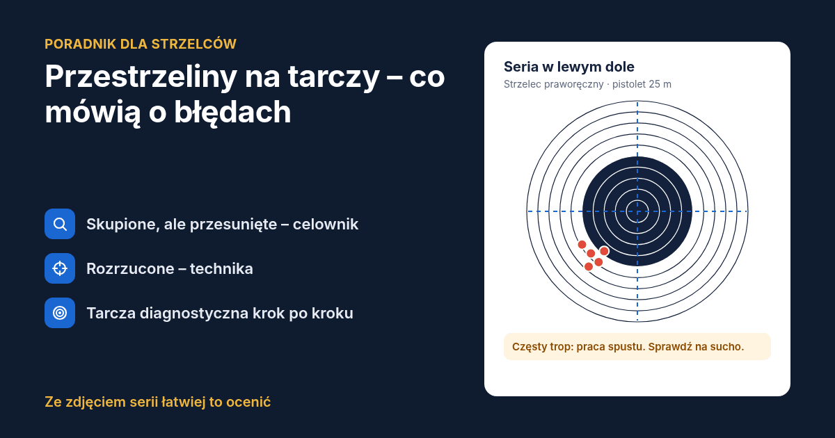 Przestrzeliny na tarczy – co mówią o błędach strzeleckich