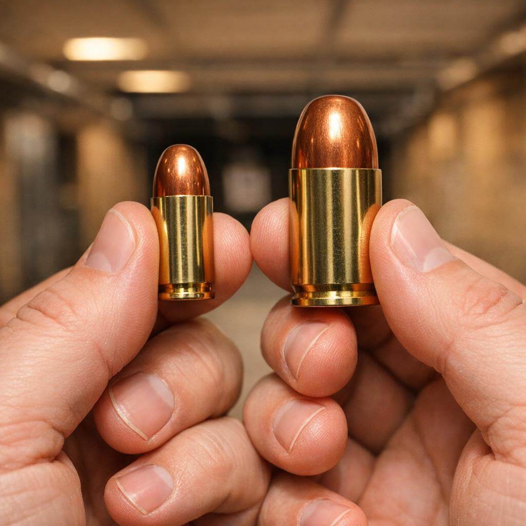 Porównanie Kalibrów Pistoletowych: 9mm, .45 ACP i Inne