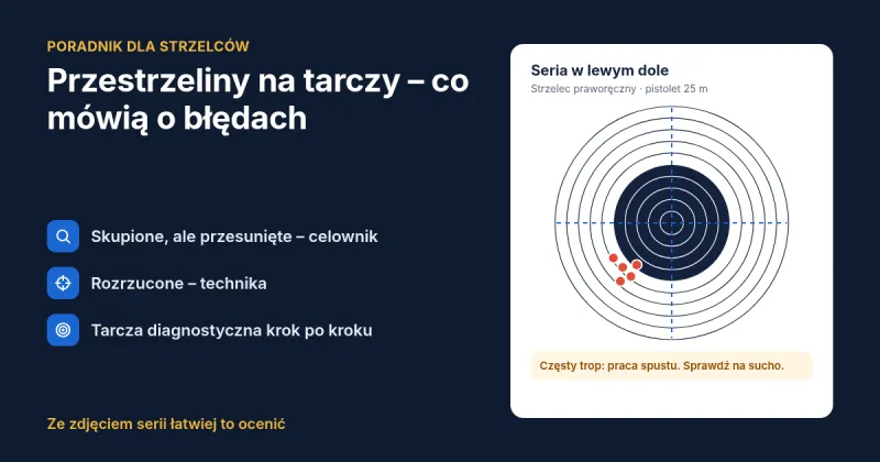 Przestrzeliny na tarczy – co mówią o błędach strzeleckich